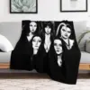 Goth Queens - Elvira, Vampira, Lily, Morticia Throw Blanket Retros Bed covers halloween Decorative Sofas Blankets 2
