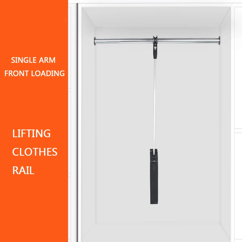 

Wardrobe Lifting Rod Clothes Hanger Wardrobe Lifting Hanger New Single Arm Pull-down Lifting Clothes Hanger