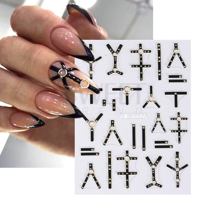 Golden Leopard Cow Nails - Long-lasting Gel Nail Kit With Decals