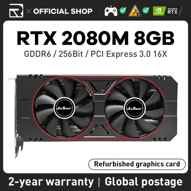 Jieshuo Rtx 2080m 8g Laptop Chip Graphics Card Computer Gaming Graphics Nvidia Rtx 2080m Gddr6 Gpu Support Tracing Dx12 - Crypto Mining Card - AliExpress