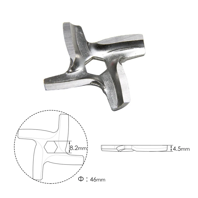 Top Sale 10X For Moulinex Meat Grinder Knife Mincer Blade Kitchen Appliance Parts For HV2 HV3 HV4 HV6 HV8 ME406 ME420 ME605 ME65 5