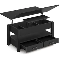Coffee Table Farmhouse Lift Top Table with Drawers Rectangular Table 1