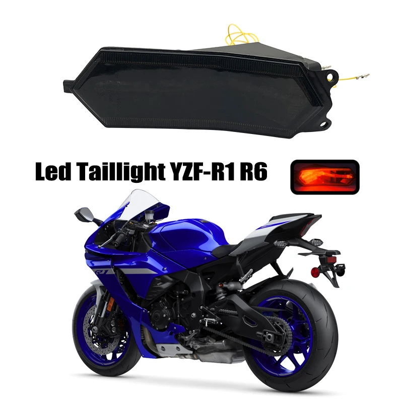 Arashi LEDテールライトテールランプ適合車種ヤマハ YZF600R 1998-2007 / Vstar650 Vstar1100 1999-2007 オートバイの交換部品ブレーキランプ ウインカー 内 | Arashi LEDテールライトテールランプ適合車種ヤマハ YZFR1