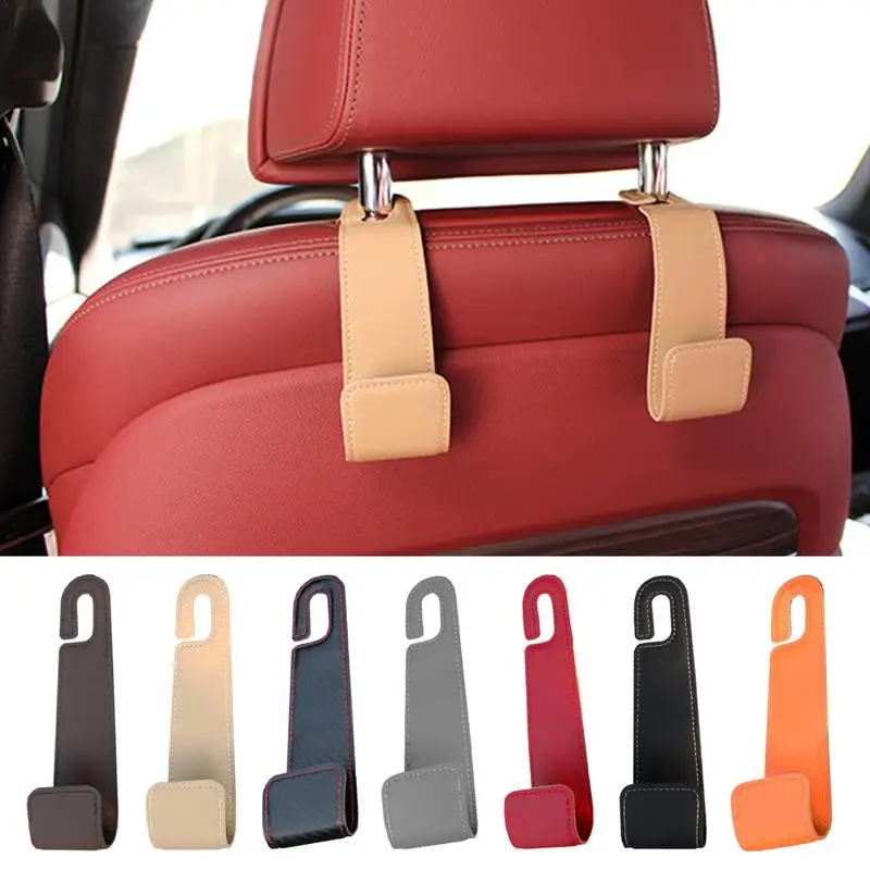 

Car Purse Hook Microfiber Leather Storage Hook Car Seat Headrest Hook Auto Back Seat Organizer Hanger Car Interior Accessories