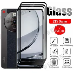 3 - Pack Curved Full Cover Tempered Glass Screen Protector for 3 Pcs (Blade V50 Design 4G)