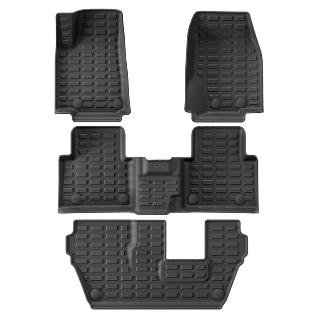 XWDPDNHHD Tappetini Tappetini per Auto per Grand per Cherokee L 7 Posti 2021 2022 2023 2024 LHD Tappetini Tappeti Tappetini Antiscivolo Moquette Antiscivolo(Nero 3