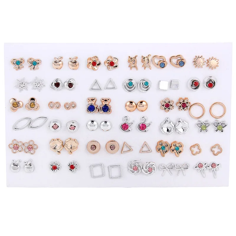 AINAMEISI Conjunto De Pendient Y Collar De Boda Para Novia, Collar De Plata Con Diamant De Imitación, Accorios De Joyería De Cristal A La Moda Para Mujer (juego De 3 Piezas) - AliExprs