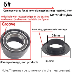 Universal 24mm Bicycle Bottom Bracket Bearing Cap - Dustproof & Waterproof for Road and Mountain Bikes (.5 25 - 24  (2 Pcs))