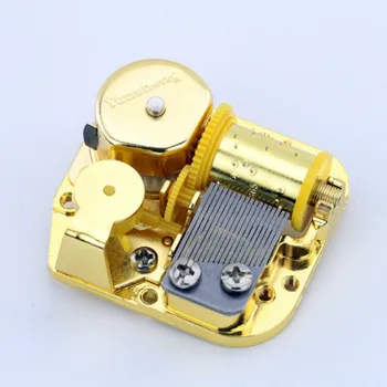 Gold-plated Music Box Yunsheng Movement 22 Kinds DIY Musical Box Accessories Birthday Gift mini Desk Home Decor with Screws 1