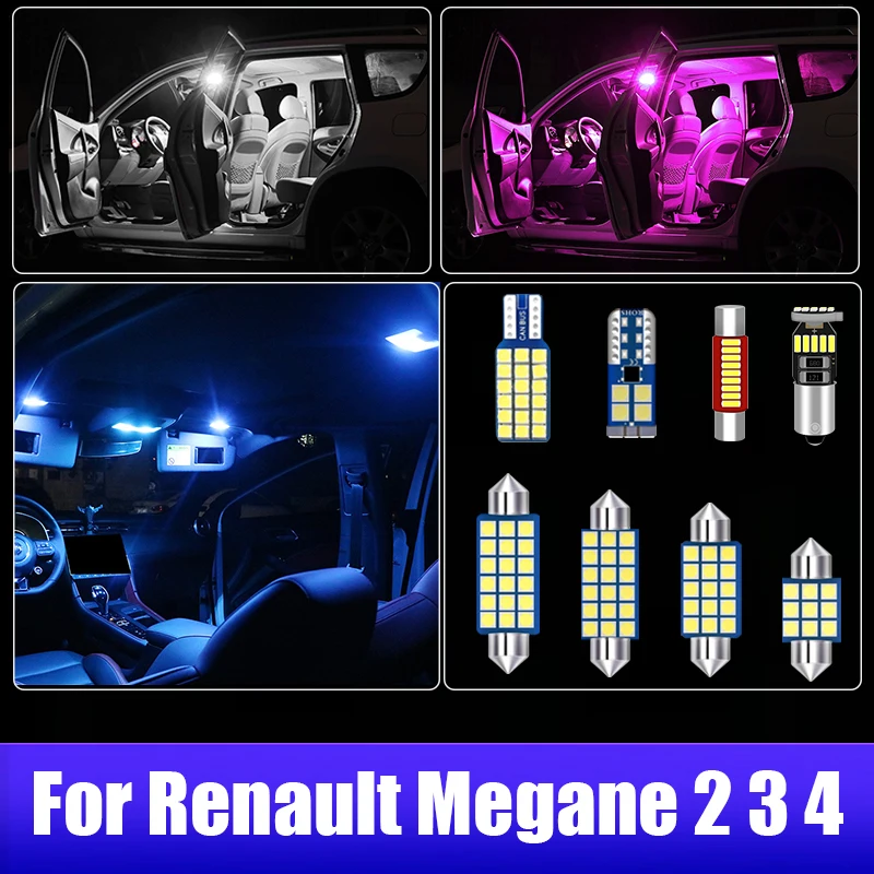 

For Renault Megane 2 3 4 MK2 MK3 MK4 2003-2011 2012 2013 2014 2015 2016 2017 2018 2019 2020 2021 2022 Car LED Lights Accessories