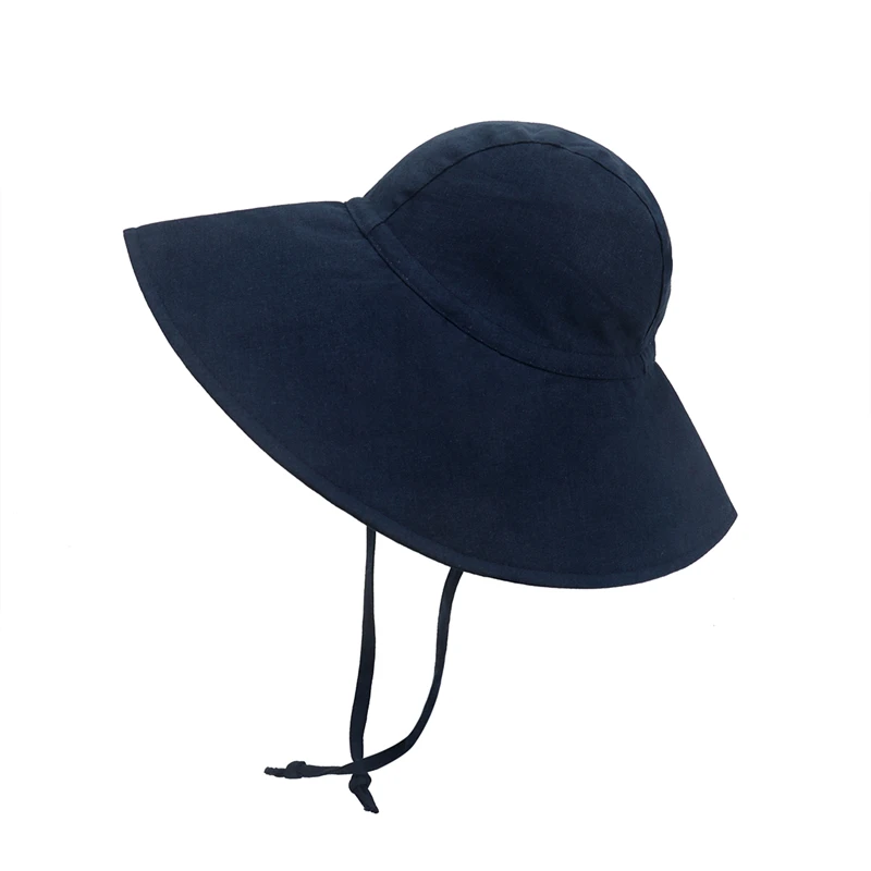 Kids Cotton Bucket Hat - UV Protection Summer Beach Cap