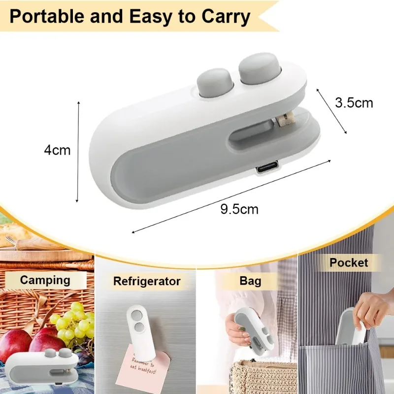 Vacuum sealing machine, small household hand pressure sealing machine, mini snack plastic bag heat sealing machine 6