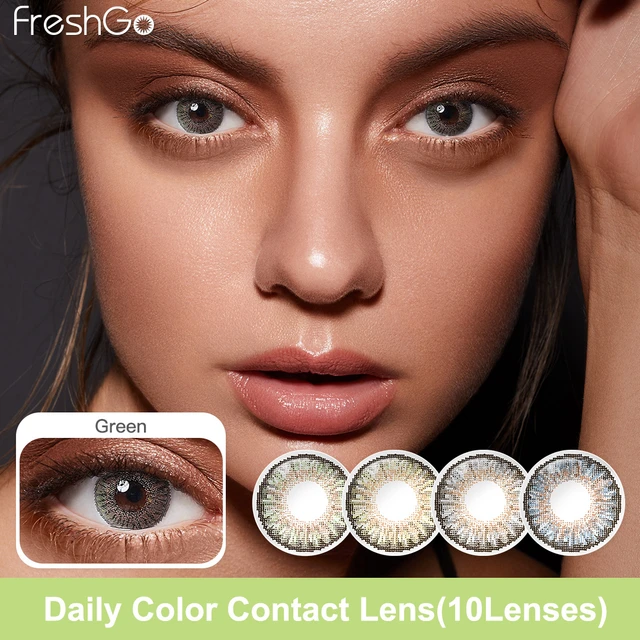 3 Tone Colored Contacts for Eyes Color Contact Lenses Brown Contact Lens  Beauty Pupilentes Cosmetic Eye Contacts Lens - AliExpress
