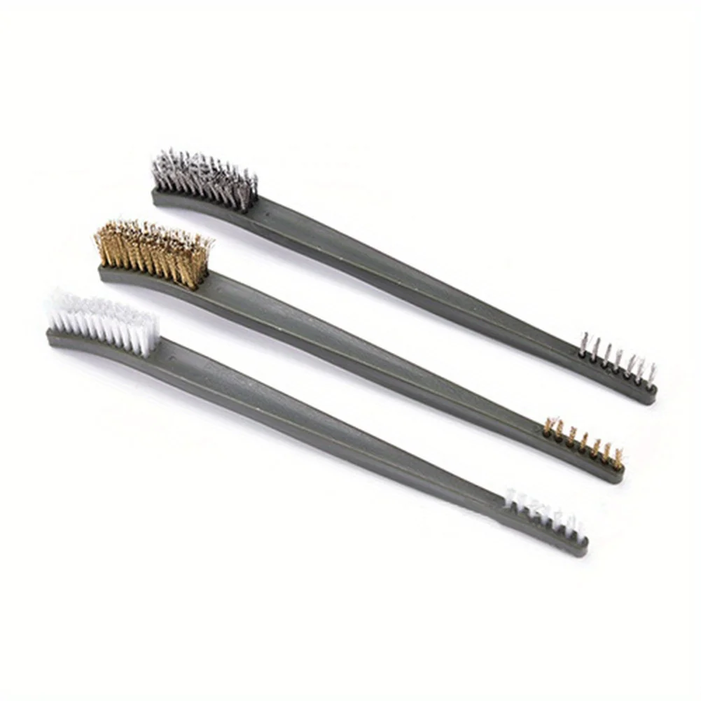 Tactical Cleaning Kit 3pcs Universal Weapon Cleaning Tools with Wire Brush & Derusting Wire Brush for Rifle Gun Accessories gun cleaning kit,rifle cleaning kit