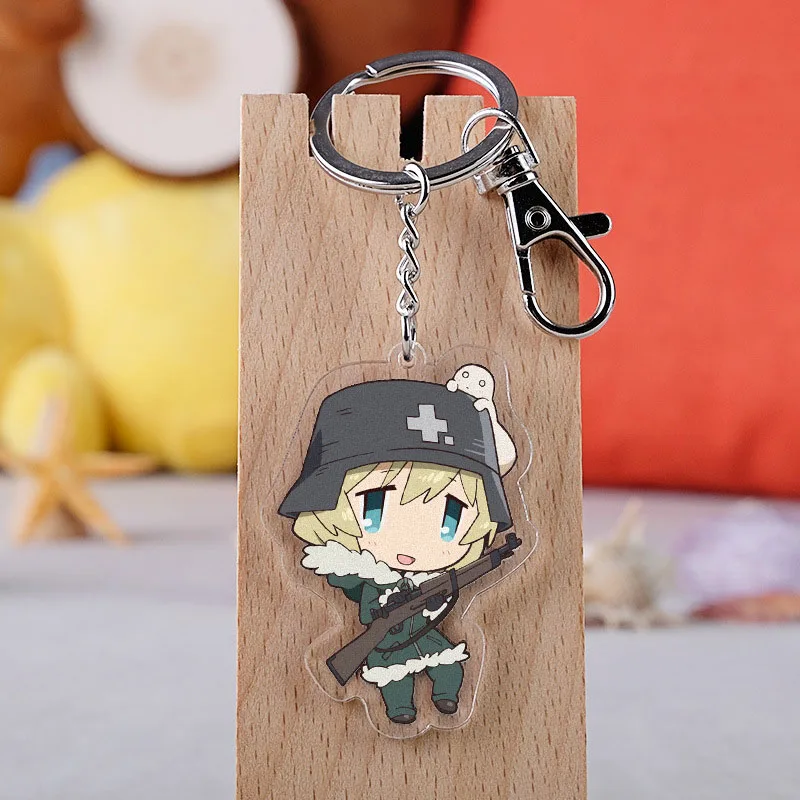 

Anime Girls Last Tour Keychain Cartoon Figure Shoujo Shuumatsu Ryokou Acrylic Pendent Keyring Cartoon Anime Key Chain Wholesale