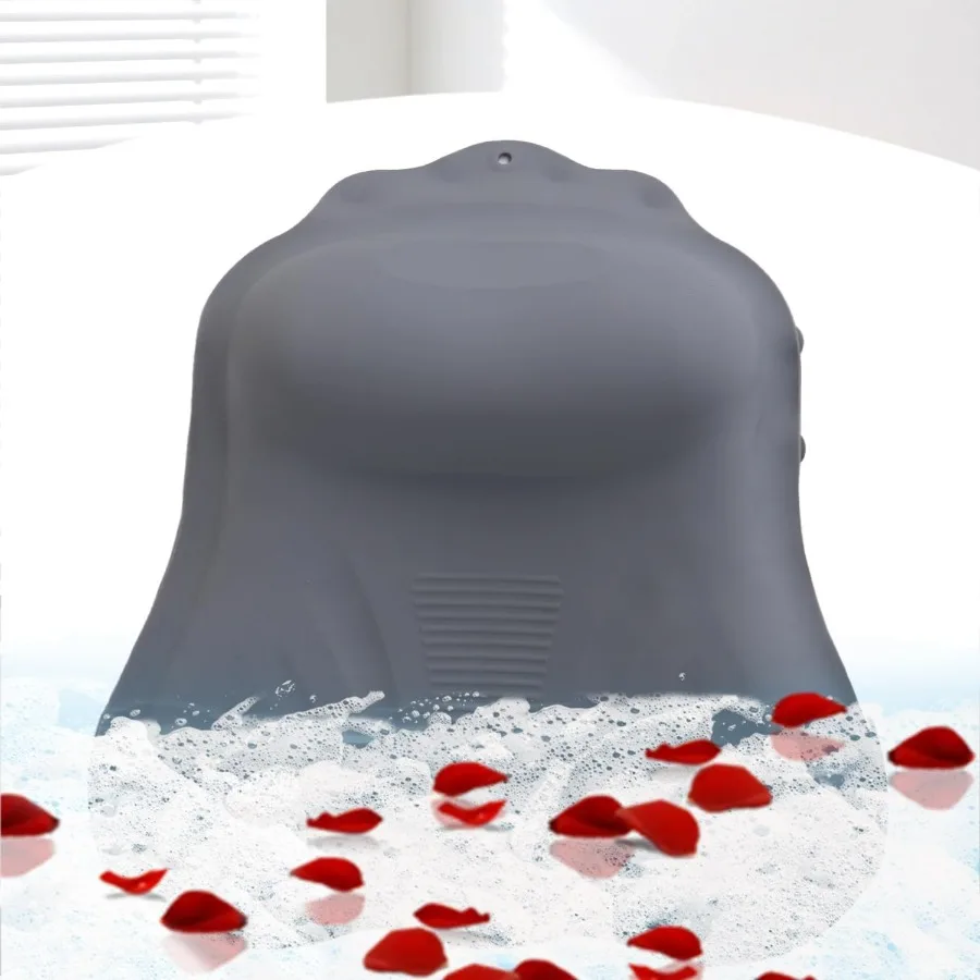 Ergonomic Silicone Bath Pillow for Relaxation