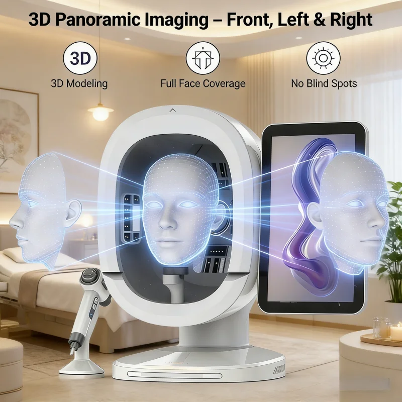 15.6인치 3600만 AI 분석 시스템 3D 얼굴 피부 분석기 피부 분석 장비 수분 분석 WiFi EU/US