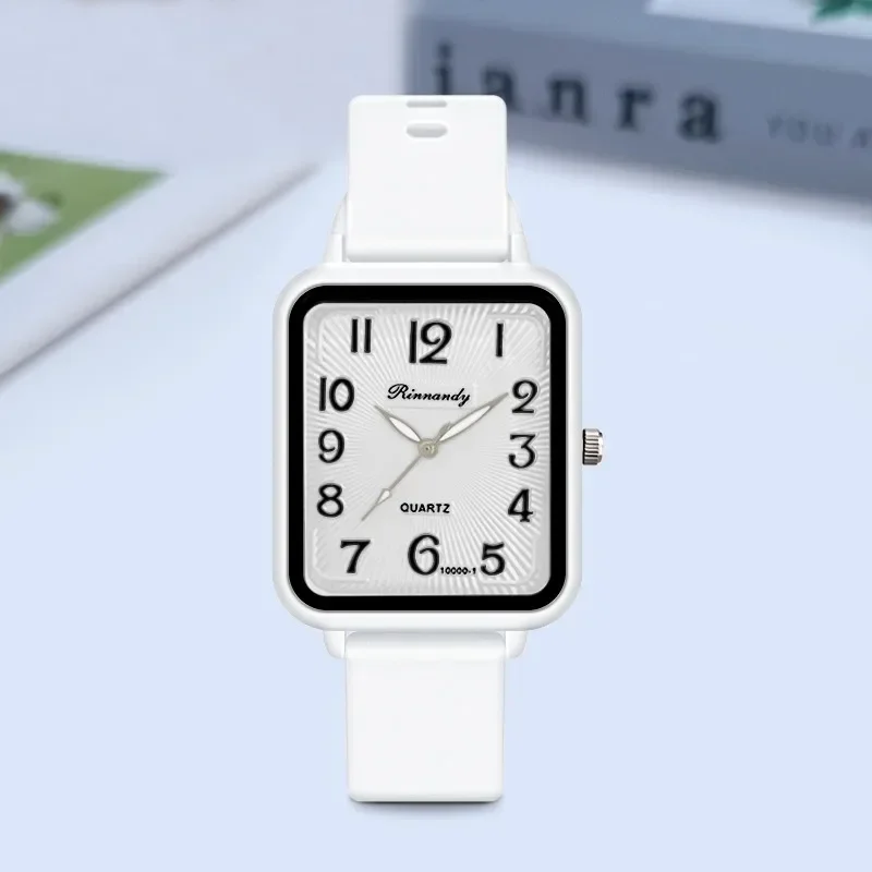 Brand Silicone Strap Watch Student Leisure Square Digital Women Quartz Watch New Fashion Ladies Luxury Wristwatch Dropshipping 5
