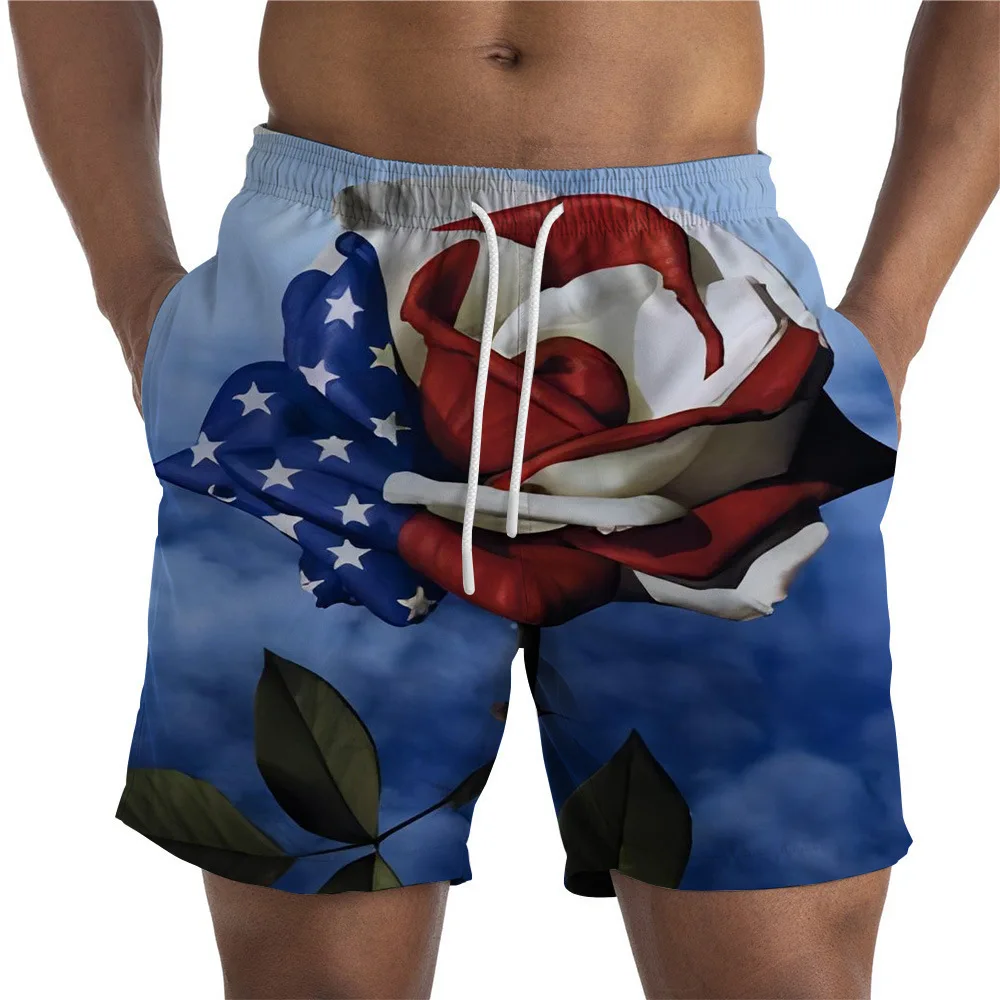 New 3D Print Independence Day Causal Clothing  Fashion Men Women Shorts Plus Size S-7XL Streetwear Pants  Cargo Shorts Men