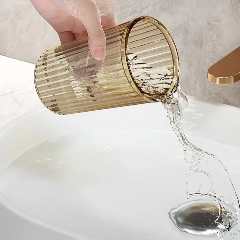 Acrylic Mouthwash Cup Toothbrush Bathroom Cup Light Luxury Style Bathroom Storage Accessories Toothbrush Holder toothbrush holder