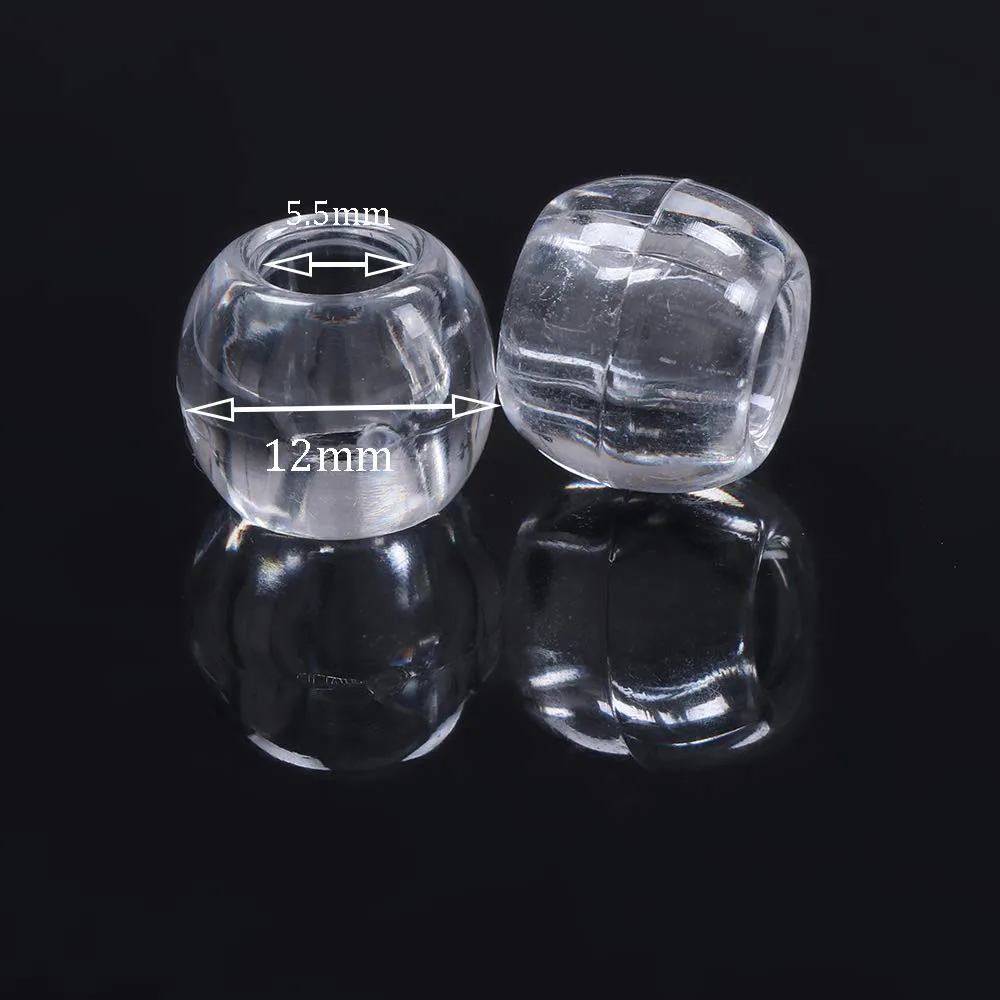 50pcs 12mm   Ӹ   극̵ Dreadlock  ׼   6mm ū  Dreadlock 