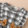 Summer Baby Rompers with Hat Plaid Sleeveless Short Jumpsuit for Newborn Infant Girls Clothing  Toddler Outfit 3