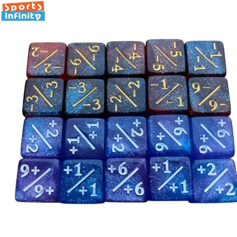 10pcs/set 16mm 6 Sided Symbol Dices Counter Token for Card Gaming Accessory Children Toys