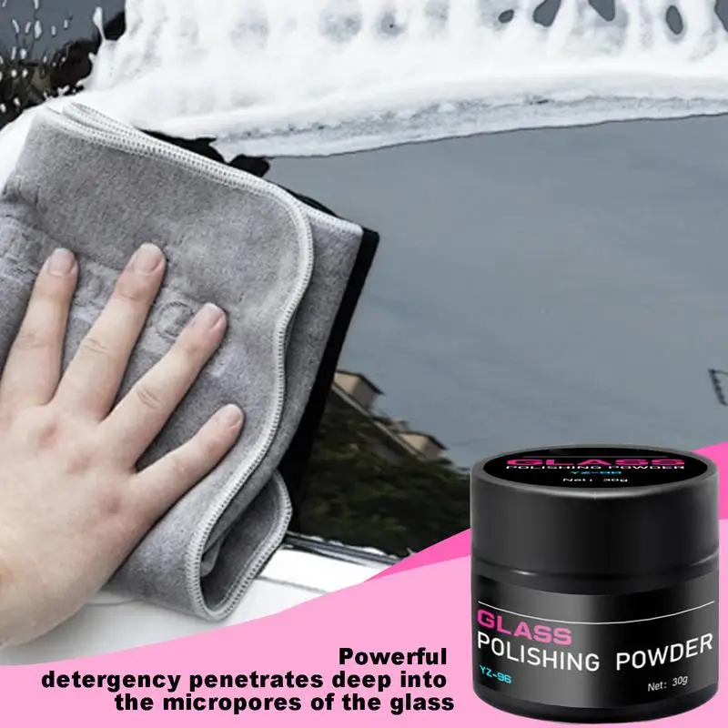 Car Glass Scratch Remover Oil Film Remover Polishing Powder Glass Cleaner Car Scratch Remover Glass Compound Oil Film Cleaner