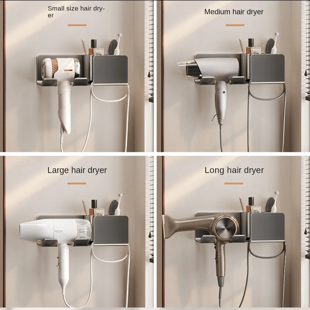 Hair Dryer Holder for bathroom， Cradle Straightener Stand Hairdryer Organizer Blower Holder Shelf，Bathroom Accessories 3