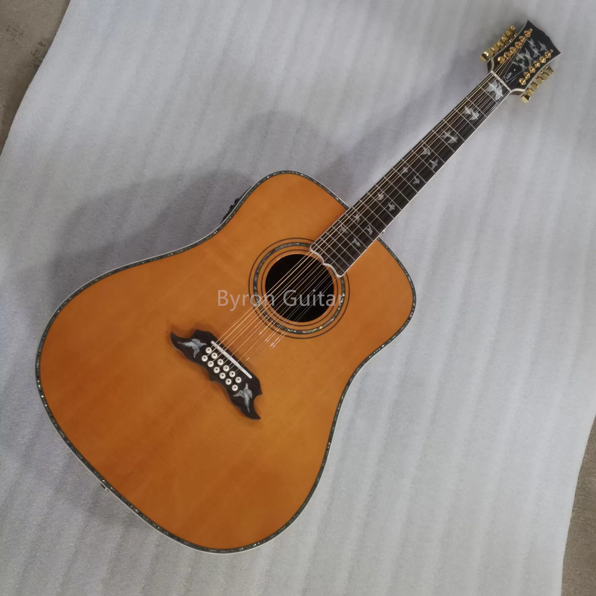 12 strings guitar BRAND NEW custom build professional solid dreadnought