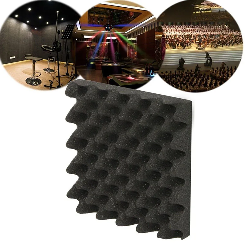 Pro Sponge Audio Soundproofing Foams Sound Absorbing Noise Insulation Wall Heat Acoustical Treatments Wave Shape