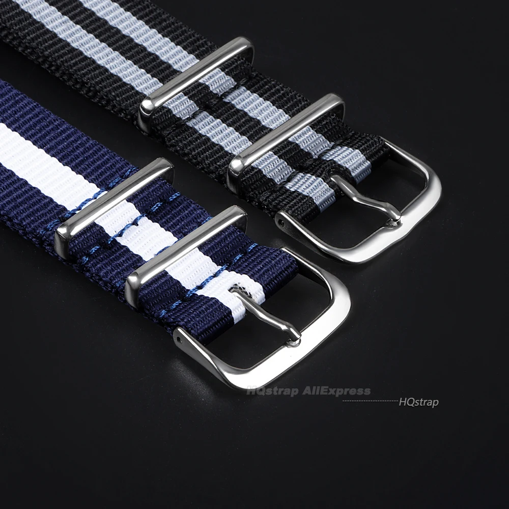 Universal Nylon Canvas Watch Strap - Classic Replacement Band, Multiple Width Options
