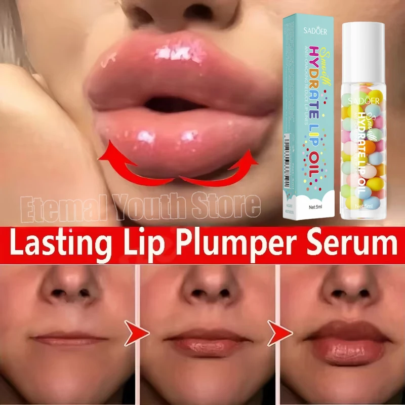 Instant Volumising Lip Plumper Oil Collagen Lip Plumping Gloss Moisturizer Repair Makeup Increases Elasticity Sexy Lip Cosmetics 2