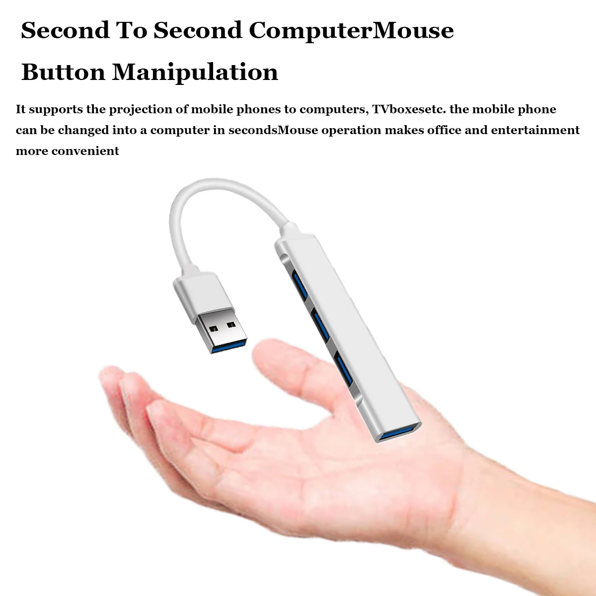 Aluminum Alloy Splitter Multi-function One Drag Four Hubs Hub Expander High-speed Computer Multi Interface Dock