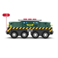 New Style Chase Electric Train Set Locomotive Magnetic Car Diecast Slot  Wooden Train Track Railway for Kids Educational Toys 2