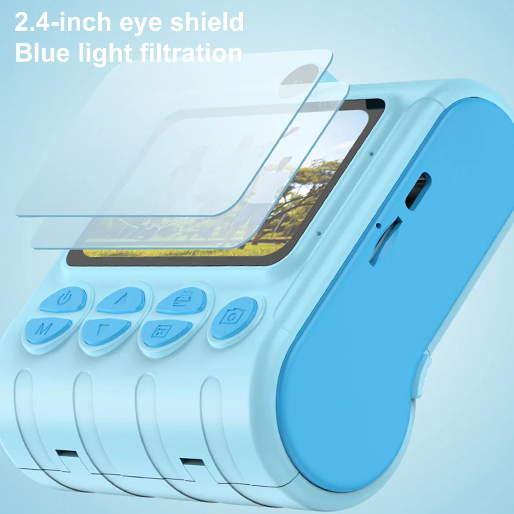 Children 1080P HD Digital Camera Toys Instant Print 1080P Child Selfie Camera Toy 2.4 Inch Thermal Printer For Girls Boys Gift digital camera