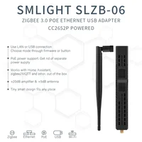 SMLIGHT SLZB-06/SLZB-06M/SLZB-06p7 Zigbee 3.0 to Ethernet,USB,WiFi gateway coordinator with PoE,works with Home Assistant,ZHA - Image 2