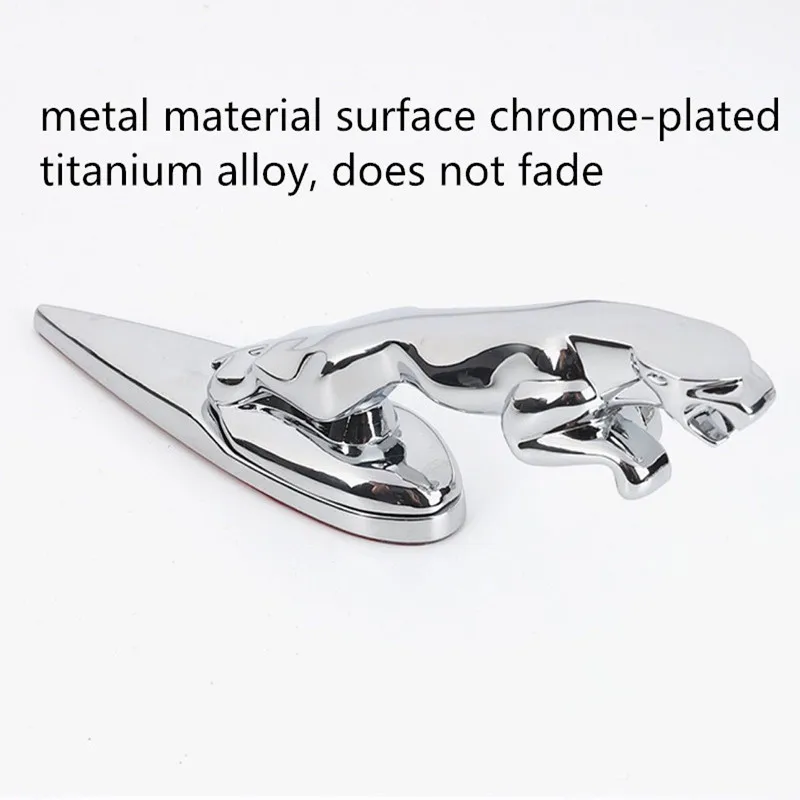 Adesivo Con Cappuccio Emblema Argento Per Jaguar F-Type F-Pace E-Pace Xe Xf Xjl Jaguar Leopard Badge Sticker Accessori Per Cofano Jaguar