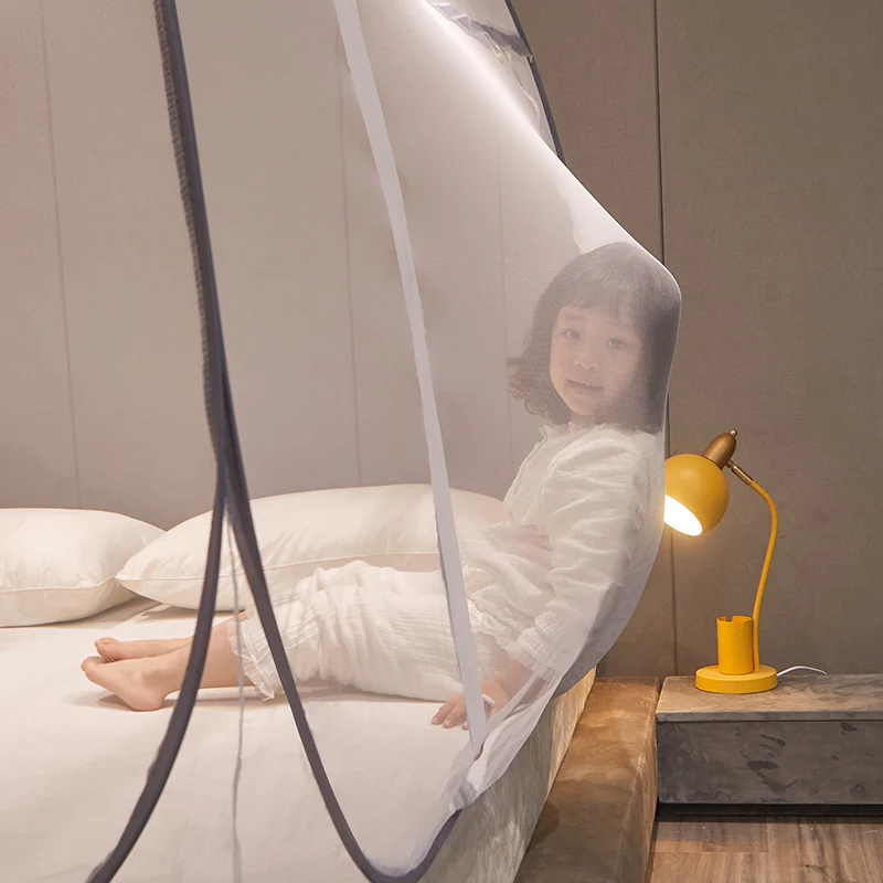 Mongolian Tent Square Mosquito Nets Double Bed Curtain One