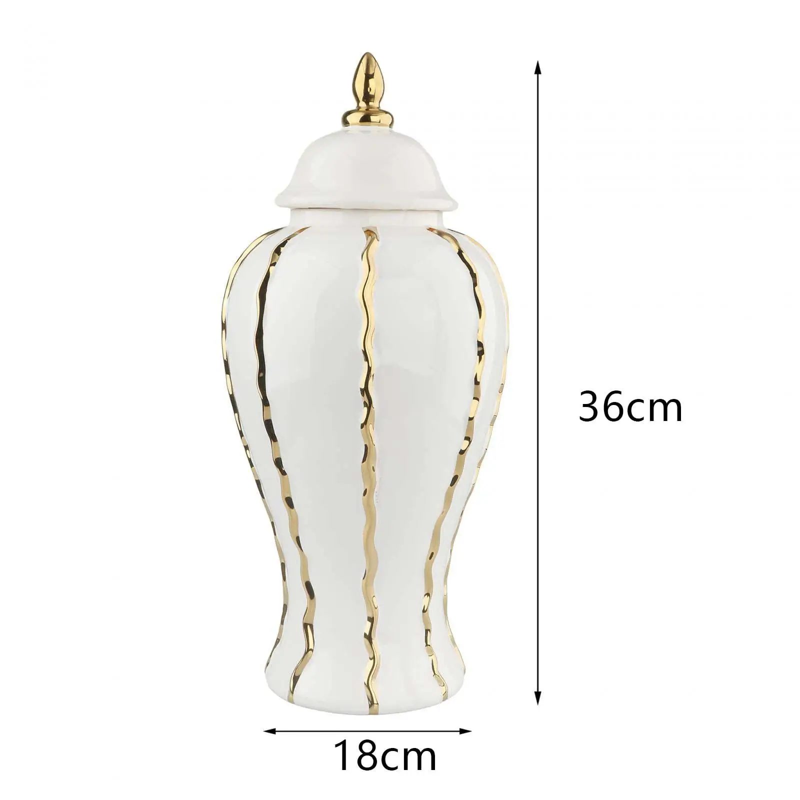 Ceramic Ginger Jar Vase 6