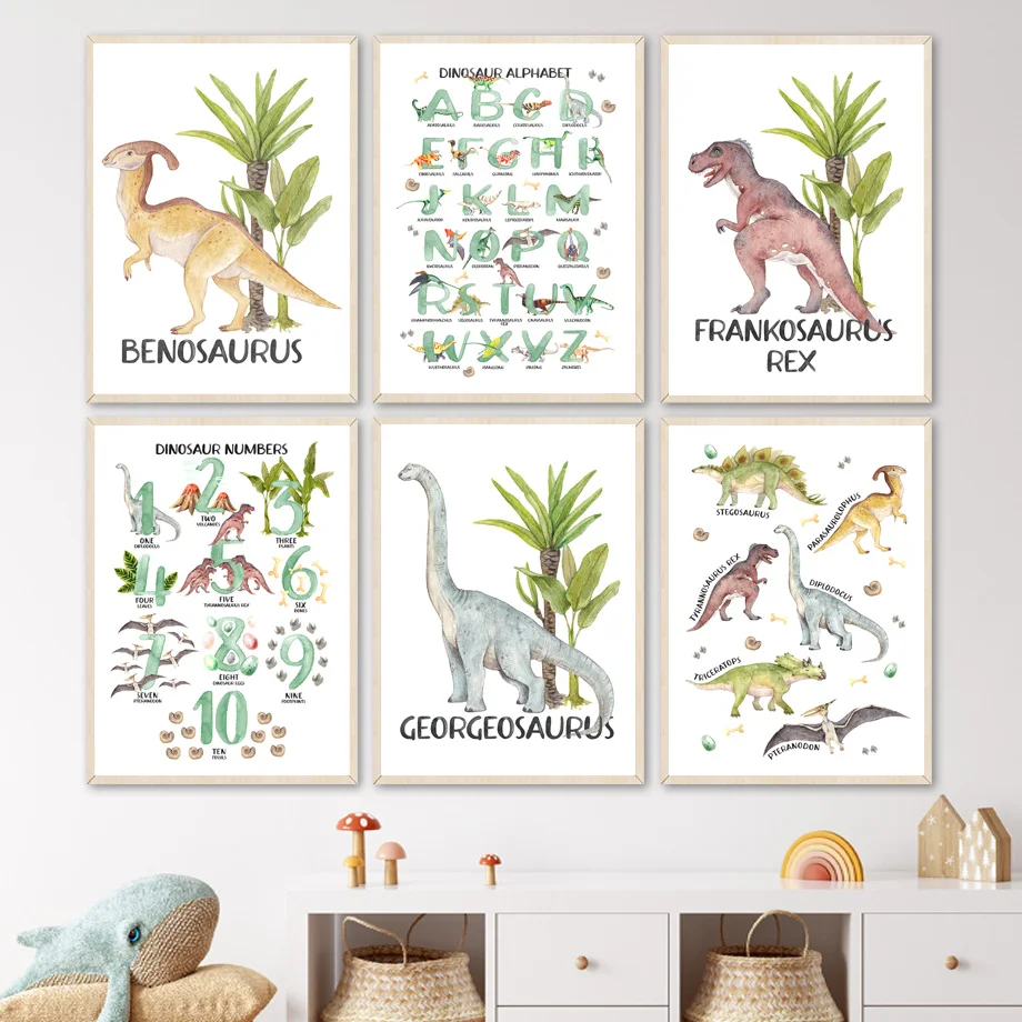 Dinosaur Nursery Poster Prints Dinosaur Poster Kids Room Nursery