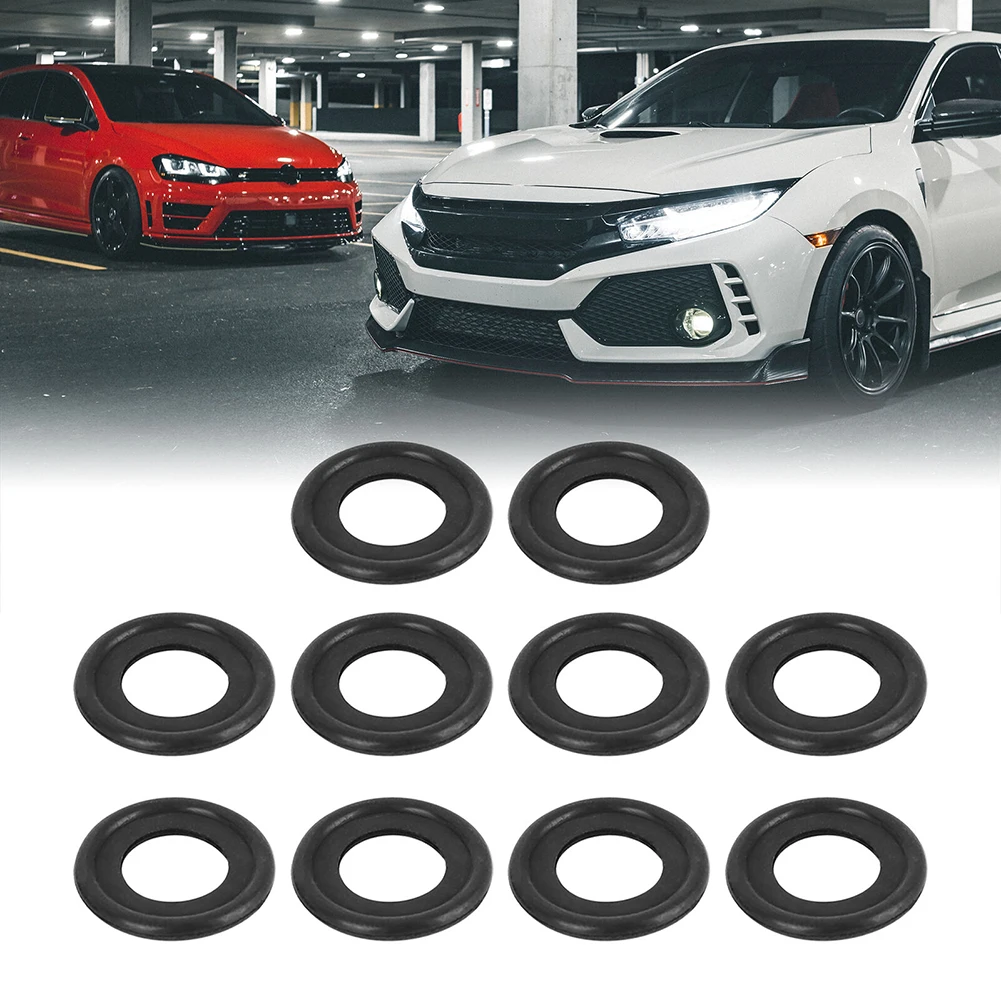 10x Auto Engine Oil Pan Screw Washer Rubber Washer Gasket For Buick For Chevrolet M12 M14 Engine Oil Drain Plugs