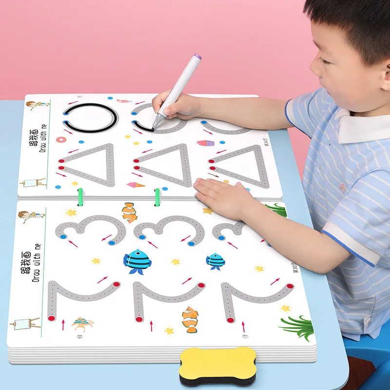 Diamond Art Board Game Cartoon Design with Magnetic Pen for Child