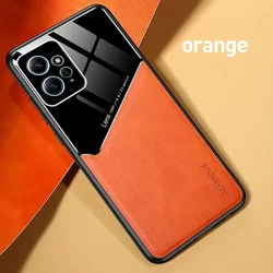 Shockproof Protective Phone Case with Magnetic Holder for Redmi Note 12 Pro 4G (Orange)