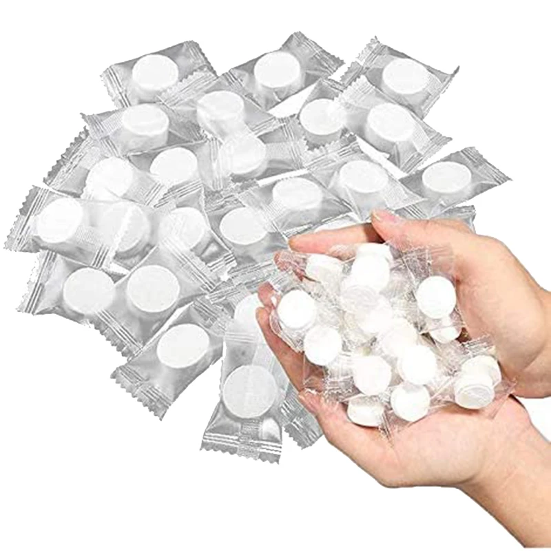 

500 Pcs Compressed Towels Portable Disposable Compressed Cotton Coin Tissue Towel For Travel, Camping, Hiking