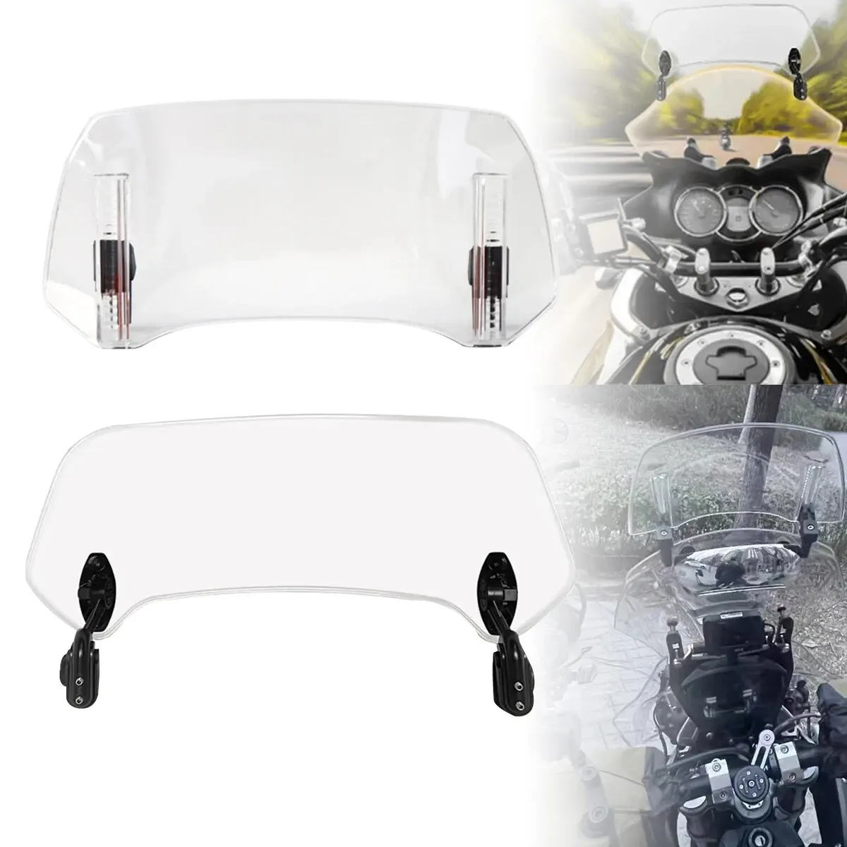 Windschild Motorrad Universal Motorrad Windabweiser Schwarz - 5-7 Zoll Scheinwerfer Abdeckung Für Honda, Yamaha, Kawasaki, Suzuki Scheinwerfer Windschutz
