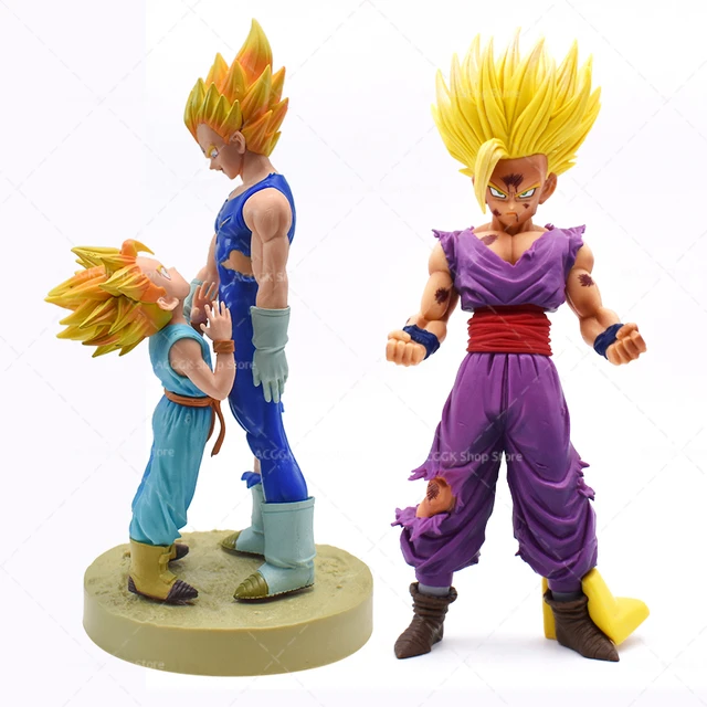 Anime Dragon Ball Z Figuras 19CM Filho Goku Vegeta Trunks Pai e Filho Adeus  Super Saiyan PVC Action Figure Modelo para KID - AliExpress