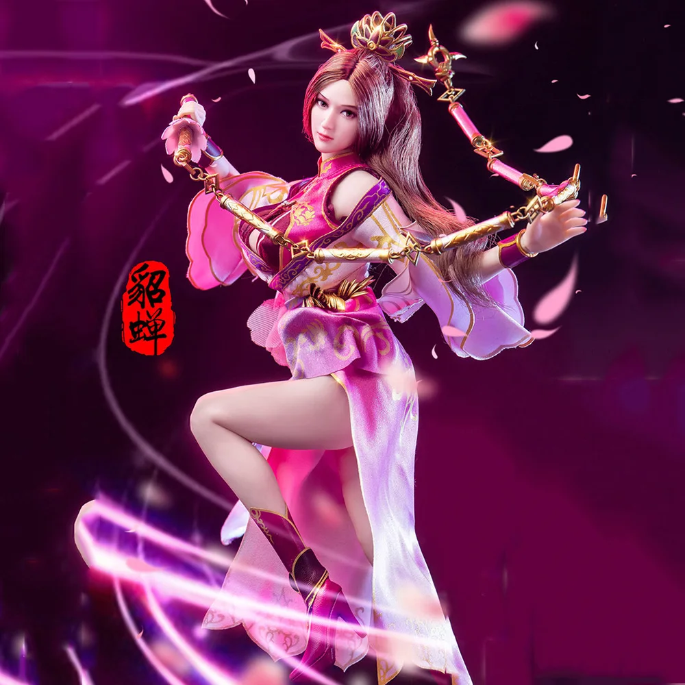 

In Stock FLAGSET FS-G002 1/6 Three Kingdoms Diao Chan Figure Model 12'' Female Soldier Action Doll Full Set Collectible Toy