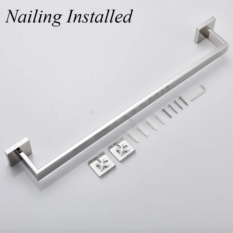 Bathroom hardware set Paper towel holder Toilet paper holder Bathrobe shelf Bathroom towel rack hooks 40cm