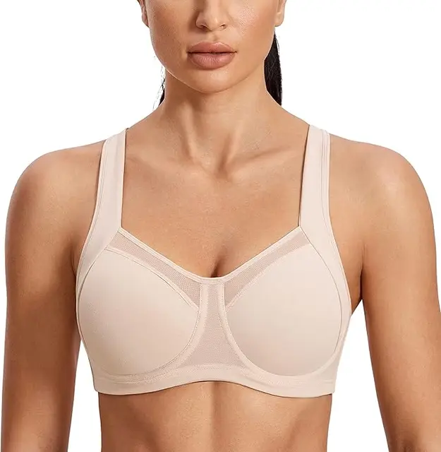 Sport Bra Women High Support Unlined Underwire Racerback ports Bras for Women High Support Underwear 1